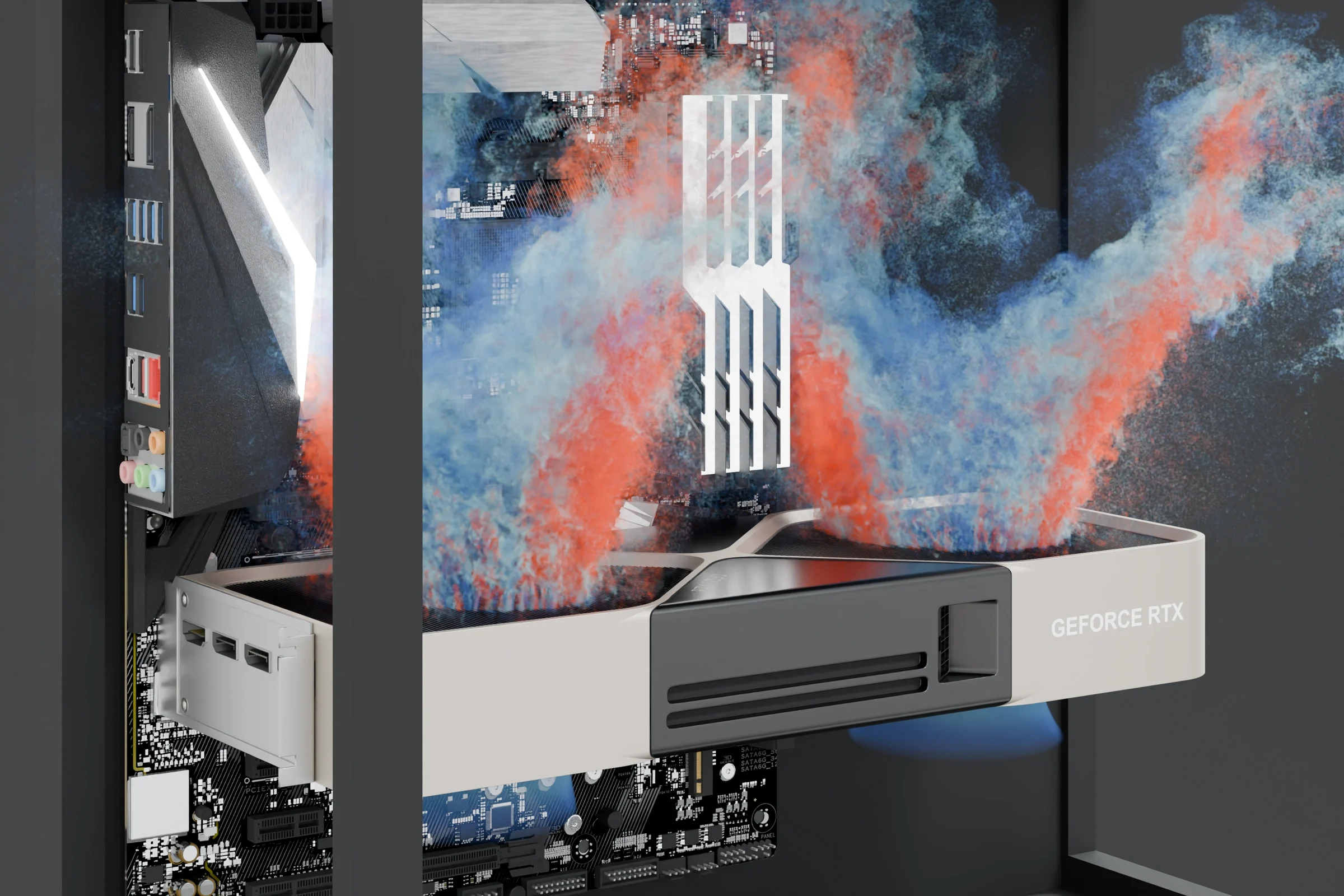 Simulating RTX 5090 airflow on an RTX 5090